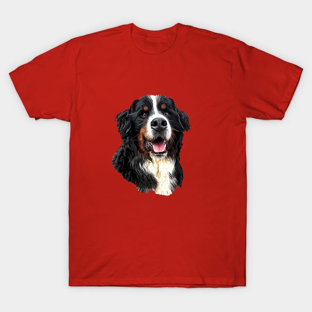 Bernese Mountain Dog Cuteness! T-Shirt by ElegantCat